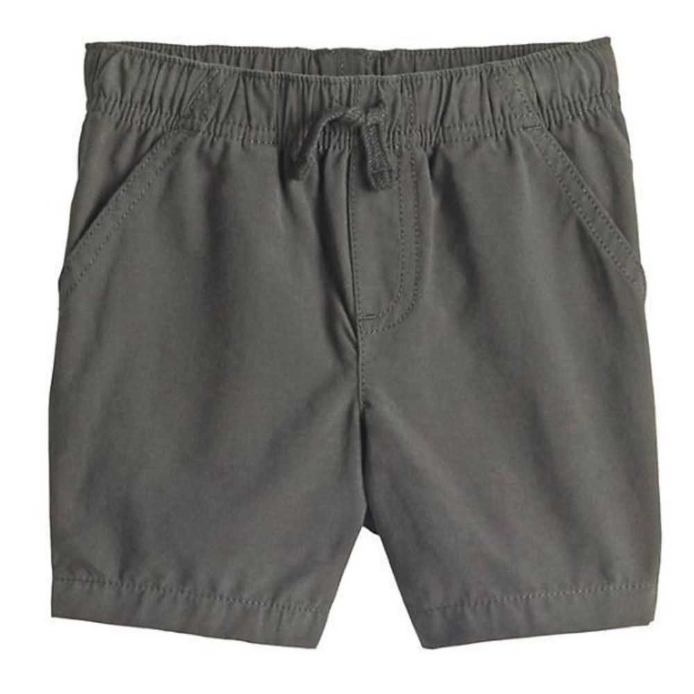 NWT Toddler Boy Jumping Beans Poplin Shorts in Coal Mine 12 Months